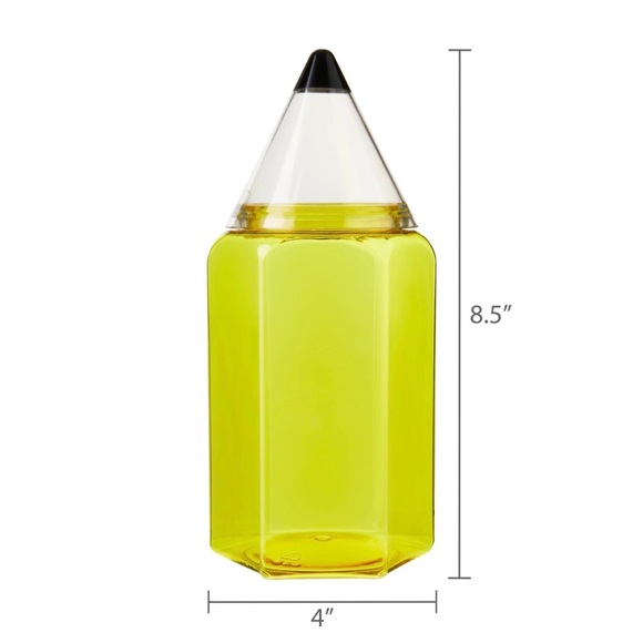School Pencil Shaped Jar Made by QTOP, Yellow
Plastic,1 Piece - Picture 2 of 12